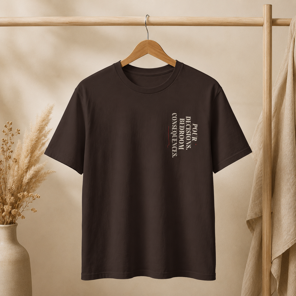 Sip First Sin Later shirt - back print detail