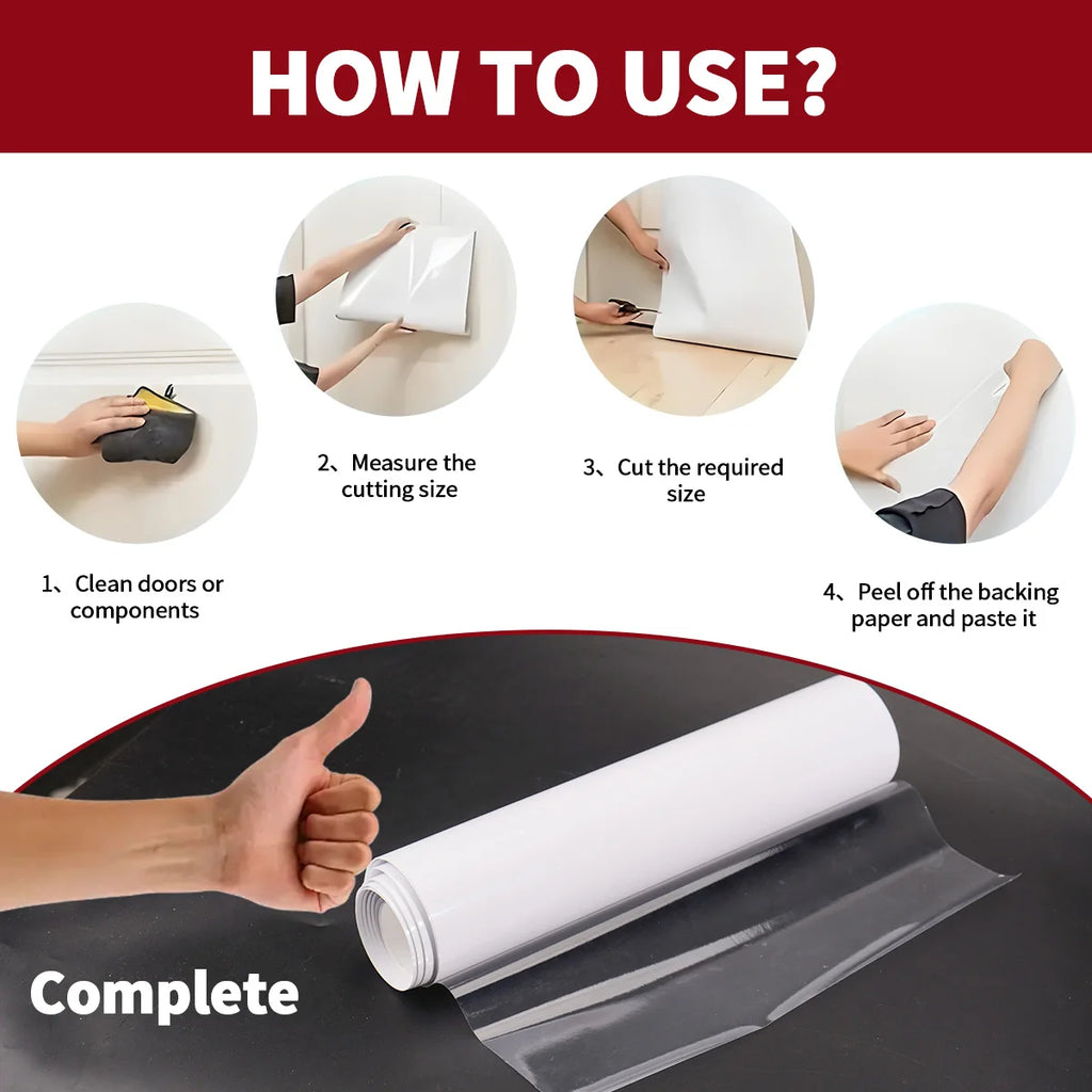Clear Cat Scratch Furniture Protector – Self-Adhesive Couch & Sofa Shield