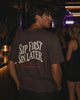 Sip First Sin Later shirt - lifestyle video
