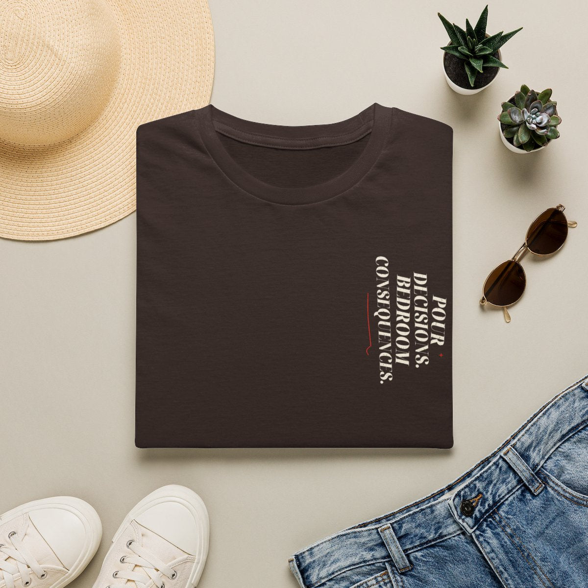 Sip First Sin Later shirt - folded view